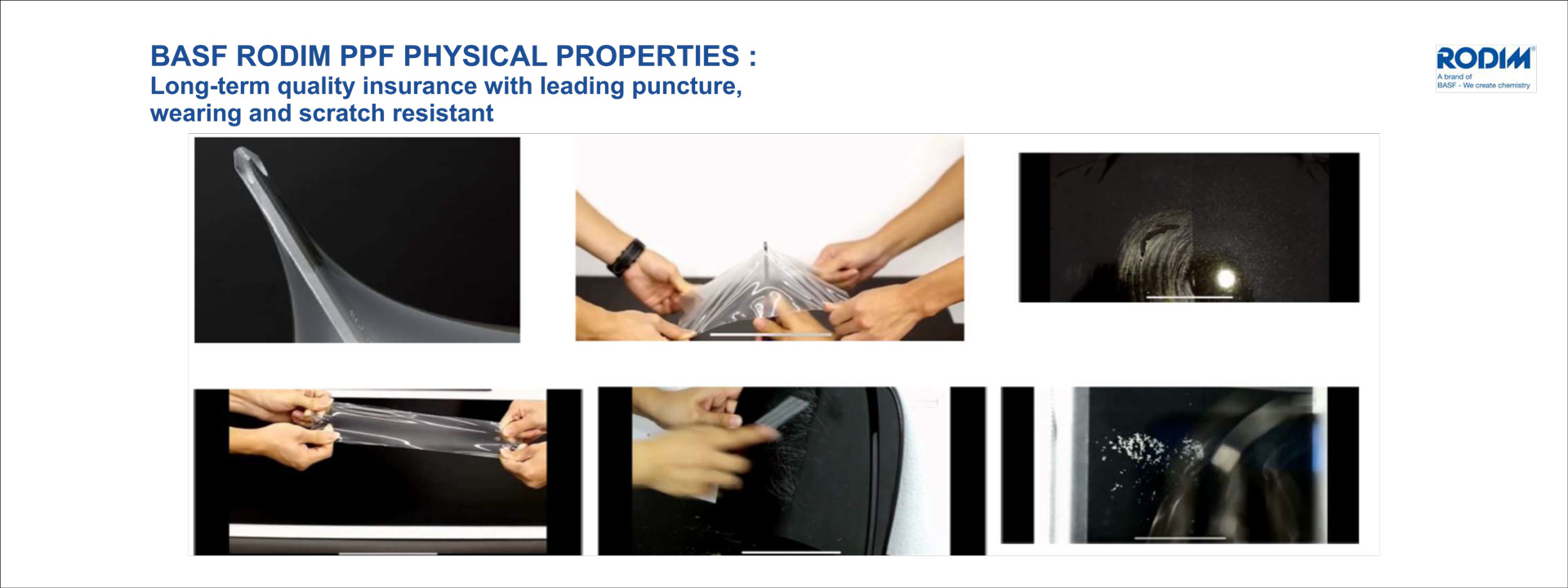 German-made BASF Rodim paint protection film for cars